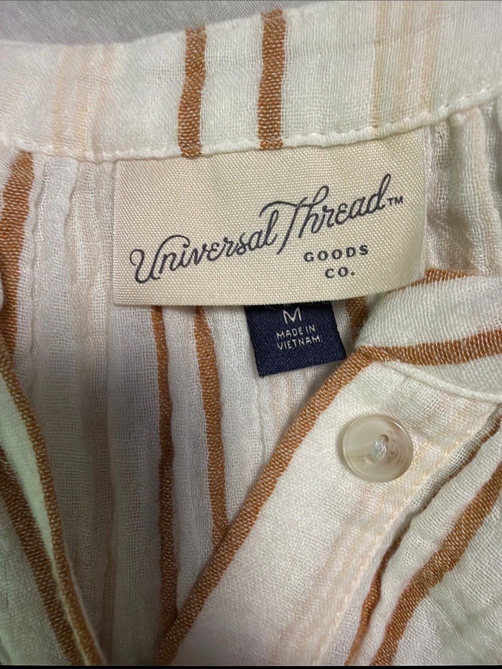 Universal Thread Striped Button-Front Top - Picture 5 of 6
